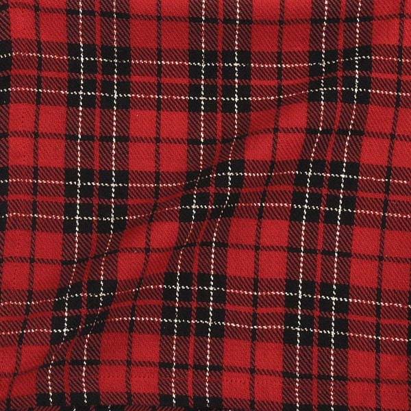 Discount Christmas Red Black Plaid Placemat Set of 6 - 13" x 19"